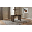 Coaster Decker 70-Inch Wood Counter Height Dining Table in Walnut