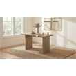 Coaster Decker 70-Inch Wood Counter Height Dining Table in Natural Oak