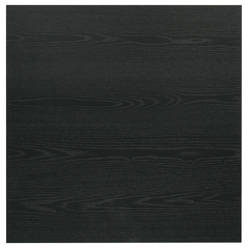 Coaster Decker Square Wood Occasional Side End Table in Black