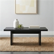Coaster Decker 47-Inch Rectangular Wood Cocktail Coffee Table in Black