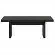 Coaster Decker 47-Inch Rectangular Wood Cocktail Coffee Table in Black