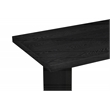 Coaster Decker 47-Inch Rectangular Wood Cocktail Coffee Table in Black