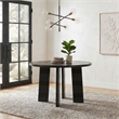 Coaster Strouse Round Transitional Wood Dining Table in Black