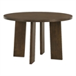 Coaster Strouse Round Transitional Wood Dining Table in Walnut