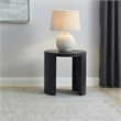 Coaster Sweeney Round Wood Occasional Side End Table in Black
