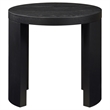 Coaster Sweeney Round Wood Occasional Side End Table in Black