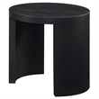 Coaster Sweeney Round Wood Occasional Side End Table in Black