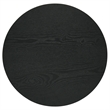 Coaster Hamlyn Round Fluted Wood Occasional Side End Table in Black