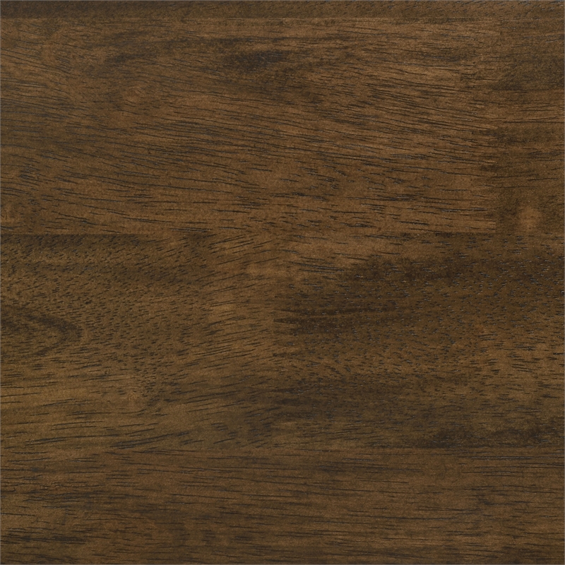 Coaster Hamlyn Round Fluted Wood Occasional Side End Table in Walnut