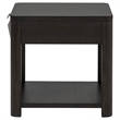 Coaster Marcelo Square Transitional Wood End Table in Coffee