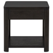 Coaster Marcelo Square Transitional Wood End Table in Coffee