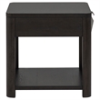 Coaster Marcelo Square Transitional Wood End Table in Coffee