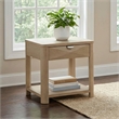 Coaster Marcelo Square Transitional Wood End Table in Light Elm