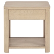 Coaster Marcelo Square Transitional Wood End Table in Light Elm