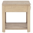Coaster Marcelo Square Transitional Wood End Table in Light Elm
