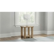 Coaster Beasley Square Rustic Wood End Side Table in Golden Oak