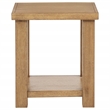 Coaster Beasley Square Rustic Wood End Side Table in Golden Oak