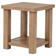Coaster Beasley Square Rustic Wood End Side Table in Golden Oak