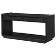 Coaster Leandro Rectangular Wood Sofa Console Table in Burnished Black