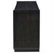 Coaster Leandro Rectangular Wood Sofa Console Table in Burnished Black
