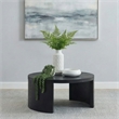 Coaster Sweeney Round Wood Occasional Cocktail Coffee Table in Black