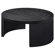 Coaster Sweeney Round Wood Occasional Cocktail Coffee Table in Black