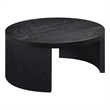 Coaster Sweeney Round Wood Occasional Cocktail Coffee Table in Black
