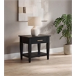 Coaster Lindenton Rectangular Wood Occasional Side End Table in Black