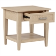 Coaster Lindenton Rectangular Wood Occasional Side End Table in Blonde