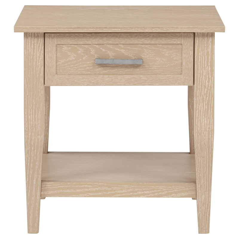 Coaster Lindenton Rectangular Wood Occasional Side End Table in Blonde