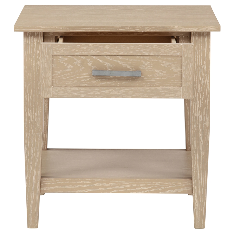 Coaster Lindenton Rectangular Wood Occasional Side End Table in Blonde
