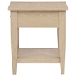 Coaster Lindenton Rectangular Wood Occasional Side End Table in Blonde