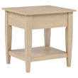 Coaster Lindenton Rectangular Wood Occasional Side End Table in Blonde