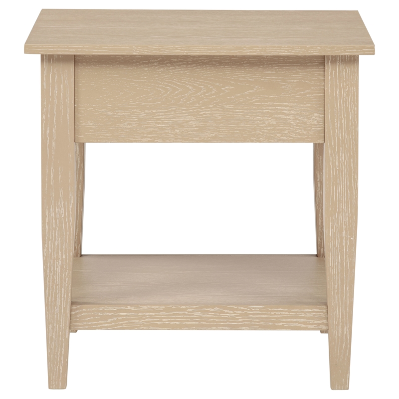 Coaster Lindenton Rectangular Wood Occasional Side End Table in Blonde