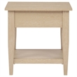 Coaster Lindenton Rectangular Wood Occasional Side End Table in Blonde