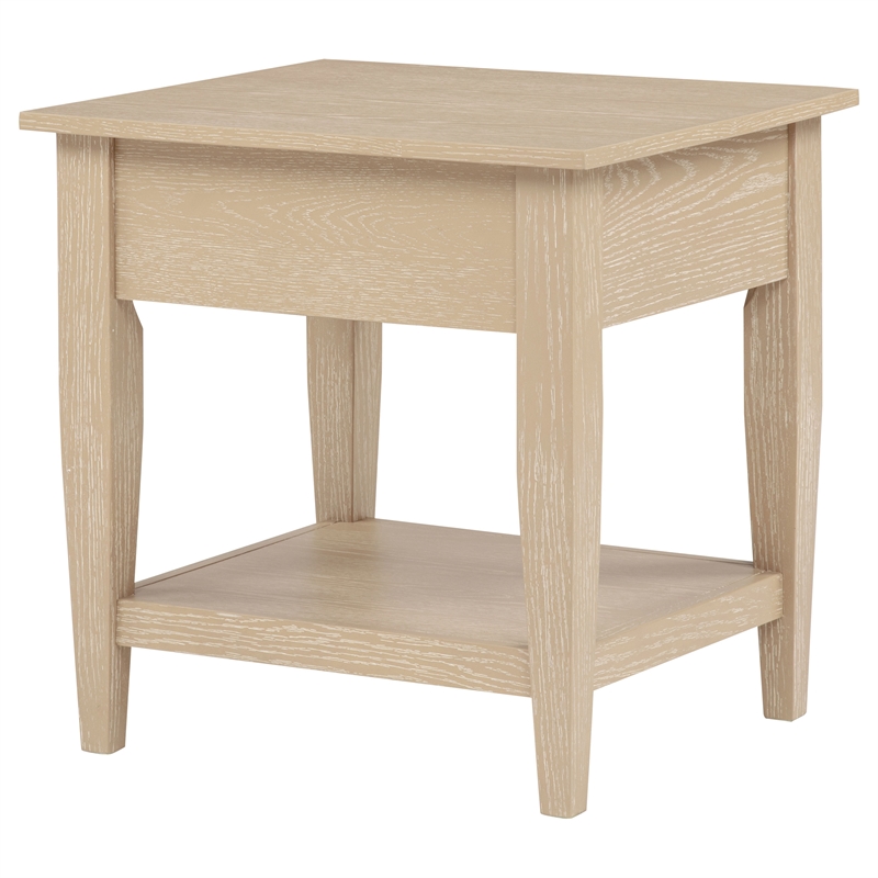 Coaster Lindenton Rectangular Wood Occasional Side End Table in Blonde