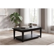 Coaster Lindenton Rectangular Wood Occasional Cocktail Coffee Table in Black