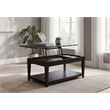 Coaster Lindenton Rectangular Wood Occasional Cocktail Coffee Table in Black