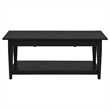 Coaster Lindenton Rectangular Wood Occasional Cocktail Coffee Table in Black