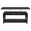 Coaster Lindenton Rectangular Wood Occasional Cocktail Coffee Table in Black