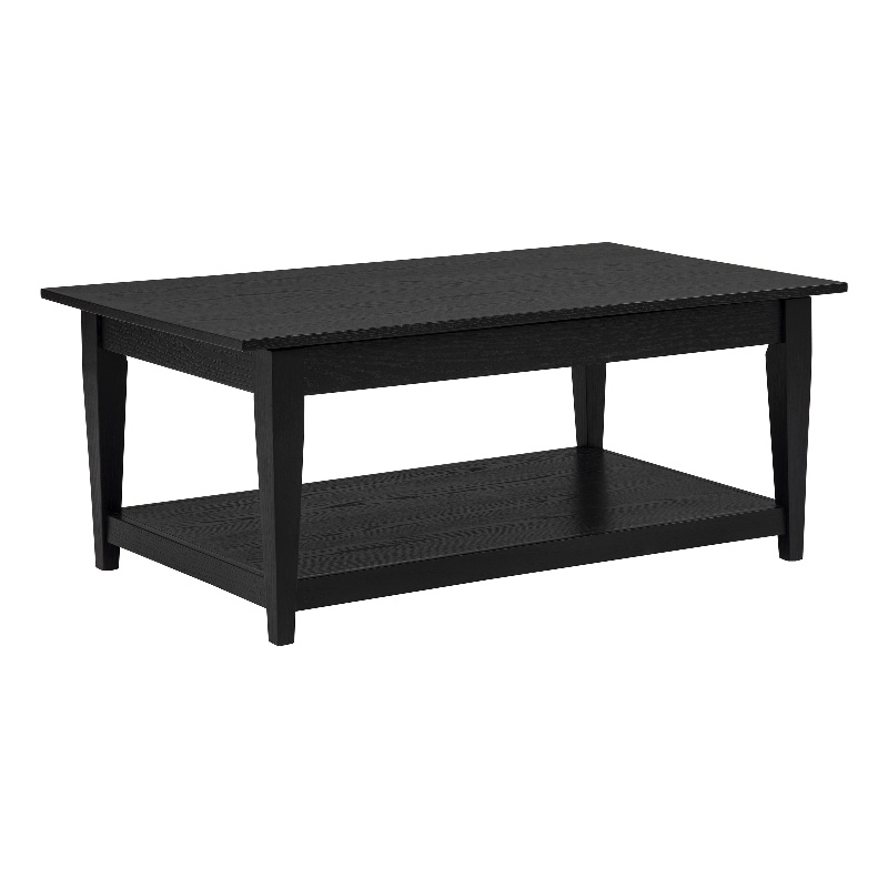 Coaster Lindenton Rectangular Wood Occasional Cocktail Coffee Table in Black