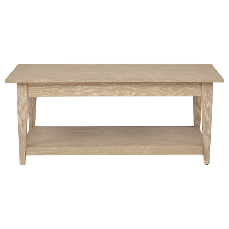Coaster Lindenton Rectangular Wood Occasional Cocktail Coffee Table in Blonde