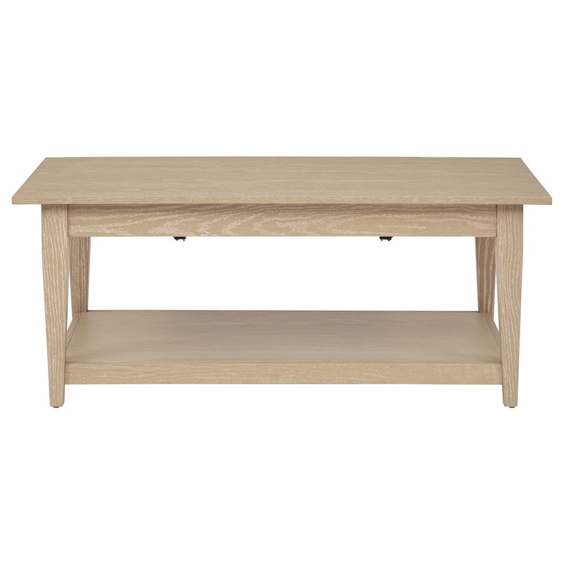 Coaster Lindenton Rectangular Wood Occasional Cocktail Coffee Table in Blonde