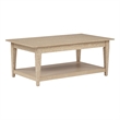 Coaster Lindenton Rectangular Wood Occasional Cocktail Coffee Table in Blonde