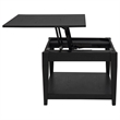 Coaster Lindenton 2-Piece Wood Lift-Top Coffee Table Set in Black