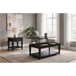 Coaster Lindenton 2-Piece Wood Lift-Top Coffee Table Set in Black