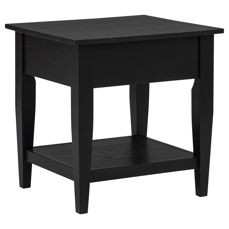 Coaster Lindenton 2-Piece Wood Lift-Top Coffee Table Set in Black