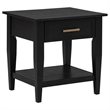 Coaster Lindenton 3-Piece Wood Lift-Top Coffee Table Set in Black