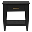 Coaster Lindenton 3-Piece Wood Lift-Top Coffee Table Set in Black