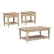 Coaster Lindenton 3-Piece Wood Lift-Top Coffee Table Set in Blonde